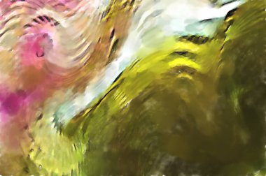 Modern sanat. Renkli çağdaş sanat eserleri. Renkli boya darbeleri. Soyut arkaplanda fırça darbeleri. fırça boyası.