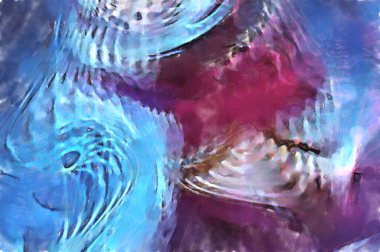 Modern sanat. Renkli çağdaş sanat eserleri. Renkli boya darbeleri. Soyut arkaplanda fırça darbeleri. fırça boyası.