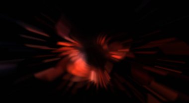 Işık parçacık izleri. Parlayan parçacıkları ve çizgileri olan ışık patlaması yıldızı. Güzel hareketli soyut ışın arkaplanı.