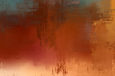 Çapraz vahşi fırça darbeleriyle arka plan. Renkli ve canlı bir tasvir. Boyalı sanat. Yaratıcı soyut resim.