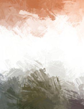 Modern sanat. Taranmış Boyalı Soyut Arkaplan. Fırça darbesi ile boyanmış. Boya darbeleri. 2B Görüntü.