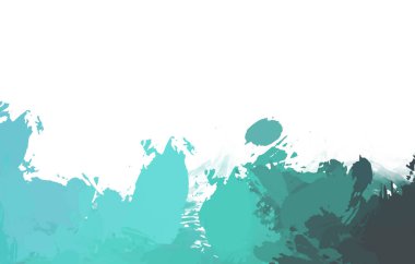 Taranmış Boyalı Soyut Arkaplan. Vahşi kaotik fırça darbeleri. Boya darbeleri. 2D İllüstrasyon. Fırça darbeli resim. 