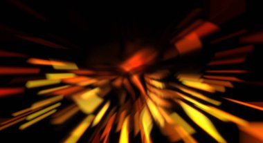 Işık parçacık izleri. Parlayan parçacıkları ve çizgileri olan ışık patlaması yıldızı. Güzel hareketli soyut ışın arkaplanı.