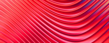 Soyut arkaplan. Renkli dalgalı yansıtıcı duvar kağıdı. Duvar kağıdı, afiş, arkaplan, kart, kitap kapağı veya web sitesi için grafiksel resimleme.