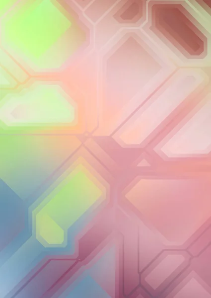 Camadas Formas Geométricas Coloridas Vibrantes Ilustração Digital Layout Tecnologia Modelo — Fotografia de Stock