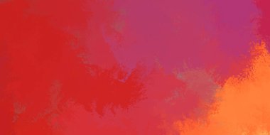 Yaratıcı bir geçmiş. Canlı fırça darbeleriyle boyanmış. Renkli desenli resim. Fırçalanmış duvar kağıdını boya.