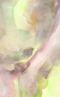 El yapımı sürreal soyut desenli suluboya. Modern sanatsal resim. 2D çizim. Arkaplan boyası karışımı. Yaratıcı duvar sanatı. Çağdaş sanat