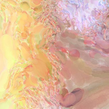 Pastel renklerde suluboya resim. Poster, duvar sanatı, afiş, kart, kitap kapağı ya da ambalaj için rahatlatıcı kompozisyonun yumuşak renkli çizimi. Modern fırça darbeleri resim.