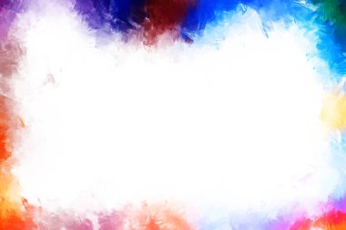 Modern sanat. Taranmış Boyalı Soyut Arkaplan. Fırça darbesi ile boyanmış. Boya darbeleri. 2B Görüntü