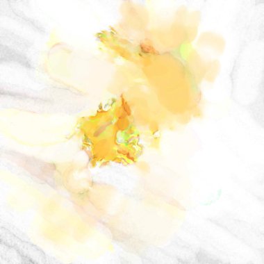 Yumuşak suluboya duvar kağıdı. Hafifçe fırçalanmış renkleri olan sanatsal bir resim. Pastel renkler arkaplana dokunmuş. Soyut duvar sanatı..