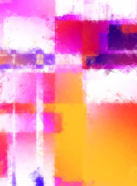 Modern sanat. Renkli çağdaş sanat eserleri. Renkli boya darbeleri. Soyut arkaplanda fırça darbeleri. Fırça boyası. Eşsiz duvar sanatı.