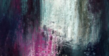 Modern sanat. Renkli çağdaş sanat eserleri. Renkli boya darbeleri. Soyut arkaplanda fırça darbeleri. Fırça boyası. Eşsiz duvar sanatı.