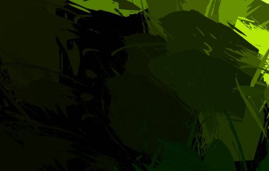 Vahşi fırça darbeleriyle yaratıcı soyut resim. Artistik fırça darbeleriyle donatılmış. Renkli ve canlı bir tasvir. Boyalı sanat.