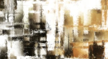 Modern sanat. Renkli çağdaş sanat eserleri. Renkli boya darbeleri. Soyut arkaplanda fırça darbeleri. Fırça boyası. Eşsiz duvar sanatı.