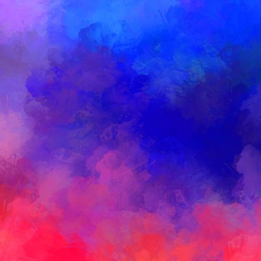 Boya darbeleri. 2D İllüstrasyon. Taranmış Boyalı Soyut Arkaplan. Fırça darbesi ile boyanmış. Modern sanat.