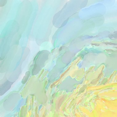 Soyut doku. Yüzeyde etkileyici el yapımı suluboya. Suluboya fırça darbeleri. Modern sanat. Çok renkli arkaplan. Çağdaş duvar sanatı. Renkli bir fon. 2d illüstrasyon.