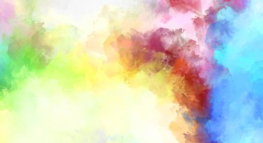 Sanatsal soyut arkaplan. Doku boyalı duvar kağıdı. Boya darbeleriyle yaratıcı bir illüstrasyon. Fırça desenli resim.