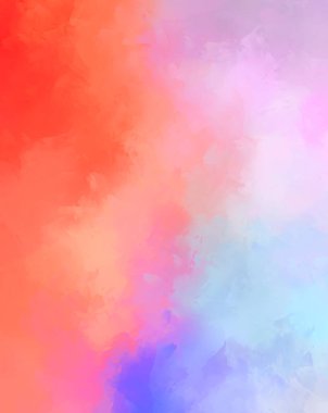 Yaratıcı soyut resim. Artistik fırça darbeleriyle donatılmış. Renkli ve canlı bir illüstrasyon. boyalı sanat.