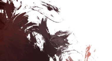 Taranmış Boyalı Soyut Arkaplan. Vahşi kaotik fırça darbeleri. Boya darbeleri. 2D İllüstrasyon. Fırça darbeli resim. 