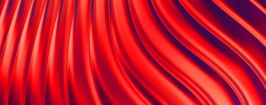 Soyut arkaplan. Renkli dalgalı yansıtıcı duvar kağıdı. Duvar kağıdı, afiş, arkaplan, kart, kitap kapağı veya web sitesi için grafiksel resimleme.