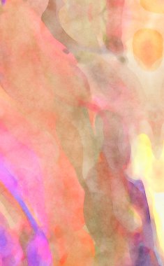 2D çizim. Sanatsal arkaplan resmi. Tablo üzerinde soyut resim. Çağdaş sanat. El yapımı resim. Renkli doku. Modern sanat eserleri. Yüzeyde suluboya fırça darbeleriyle boyama.