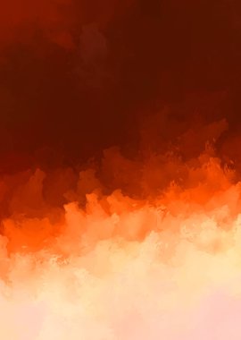 Yaratıcı soyut resim. Artistik fırça darbeleriyle donatılmış. Renkli ve canlı bir illüstrasyon. boyalı sanat.