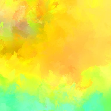 Canlı fırça darbeleriyle boyanmış. Renkli desenli resim. Fırçalanmış duvar kağıdını boya.