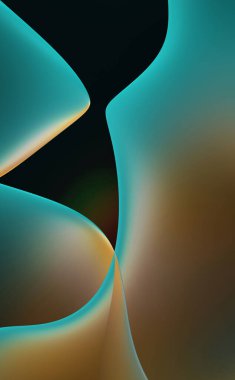 Soyut arkaplan. Değişken renk değişim dalgaları, dinamik hareketlerle. Işık dalgalarının neon renkli soyut tasarımı. Duvar kağıdı, afiş, arkaplan, kart, kitap illüstrasyonu, web sitesi.