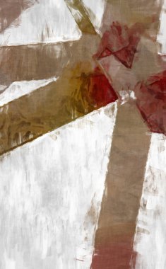 Soyut arkaplanda pürüzlü fırça darbeleri. Fırça boyası. Renkli boya darbeleri. Eşsiz duvar sanatı. Tuvaldeki modern sanat. Renkli çağdaş sanat eserleri. 