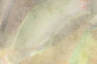 Alkol mürekkebini andıran rahatlatıcı fırça darbelerinin modern resmi. Poster, duvar sanatı, afiş, kart, kitap kapağı veya ambalaj için pastel renkli suluboya resim.