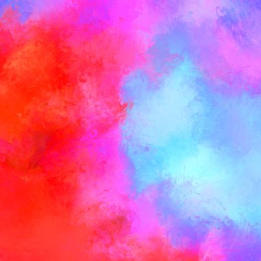 Canlı fırça darbeleriyle boyanmış. Renkli desenli resim. Fırçalanmış duvar kağıdını boya.