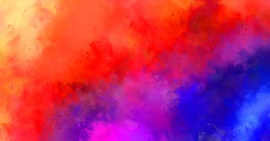 Taranmış Boyalı Soyut Arkaplan. Fırça darbesi ile boyanmış. Sanatsal canlılık ve renkli duvar kağıdı.