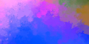 Yaratıcı soyut resim. Artistik fırça darbeleriyle donatılmış. Renkli ve canlı bir illüstrasyon. boyalı sanat.