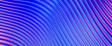 Soyut arkaplan. Renkli dalgalı yansıtıcı duvar kağıdı. Duvar kağıdı, afiş, arkaplan, kart, kitap kapağı veya web sitesi için grafiksel resimleme.