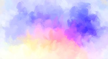 Yaratıcı soyut resim. Artistik fırça darbeleriyle donatılmış. Renkli ve canlı bir illüstrasyon. boyalı sanat.