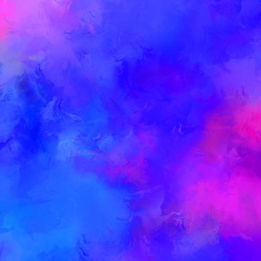 Canlı fırça darbeleriyle boyanmış. Renkli desenli resim. Fırçalanmış duvar kağıdını boya.