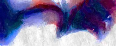 Soyut arkaplanda pürüzlü fırça darbeleri. Fırça boyası. Renkli boya darbeleri. Eşsiz duvar sanatı. Tuvaldeki modern sanat. Renkli çağdaş sanat eserleri. 