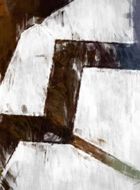 Soyut arkaplanda pürüzlü fırça darbeleri. Fırça boyası. Renkli boya darbeleri. Eşsiz duvar sanatı. Tuvaldeki modern sanat. Renkli çağdaş sanat eserleri. 