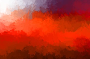 Renkli fırça darbelerinin 2D çizimi. Dekoratif desenli resim. canlı boya desenli arkaplan.