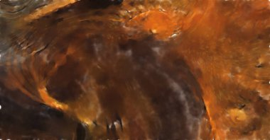 Modern sanat. Renkli çağdaş sanat eserleri. Renkli boya darbeleri. Soyut arkaplanda fırça darbeleri. fırça boyası.