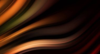 Siyah arka planda renkli düz çizgiler. Sıvı ve sıvı renkli dalgalar karanlıkta akıyor. Duvar kağıdı, afiş, arkaplan, kart, kitap, kapak, poster, afiş, broşür