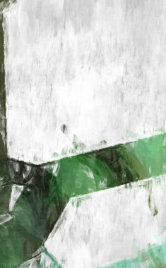 Soyut arkaplanda pürüzlü fırça darbeleri. Fırça boyası. Renkli boya darbeleri. Eşsiz duvar sanatı. Tuvaldeki modern sanat. Renkli çağdaş sanat eserleri. 