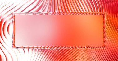 Soyut çerçeveli arkaplan. Renkli, canlı, dalgalı bir duvar kağıdı. Merkezi çerçeveli yaratıcı grafik 2d çizim. Dinamik şekilli modaya uygun sıvı örtüsü.