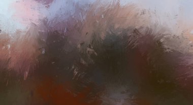 Canlı fırça darbeleriyle boyanmış. Renkli desenli resim. Fırçalanmış duvar kağıdını boya.