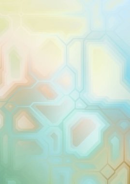 Renkli ve canlı geometrik şekiller katmanları var. Bir teknoloji planının dijital illüstrasyonu. Gelecekçi tasarım şablonu.