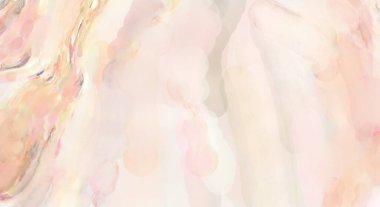 Poster, duvar sanatı, afiş, kart, kitap kapağı veya ambalaj için pastel renkli suluboya resim. Alkol mürekkebini andıran rahatlatıcı fırça darbelerinin modern resmi.