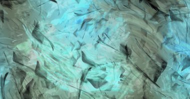 Modern sanat. Taranmış Boyalı Soyut Arkaplan. Fırça darbesi ile boyanmış. Boya darbeleri. 2B Görüntü