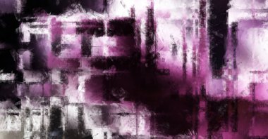 Modern sanat. Renkli çağdaş sanat eserleri. Renkli boya darbeleri. Soyut arkaplanda fırça darbeleri. Fırça boyası. Eşsiz duvar sanatı.