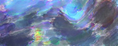 Çağdaş sanat. El yapımı resim. Modern sanat eserleri. Yüzeyde suluboya fırça darbeleriyle resim yapmak. 2D çizim. Sanatsal arkaplan resmi. Tablo üzerinde soyut resim. Renkli doku.