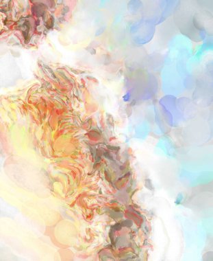 Taranmış Boyalı Soyut Arkaplan. Fırça darbesi ile boyanmış. Boya darbeleri. 2B Görüntü.